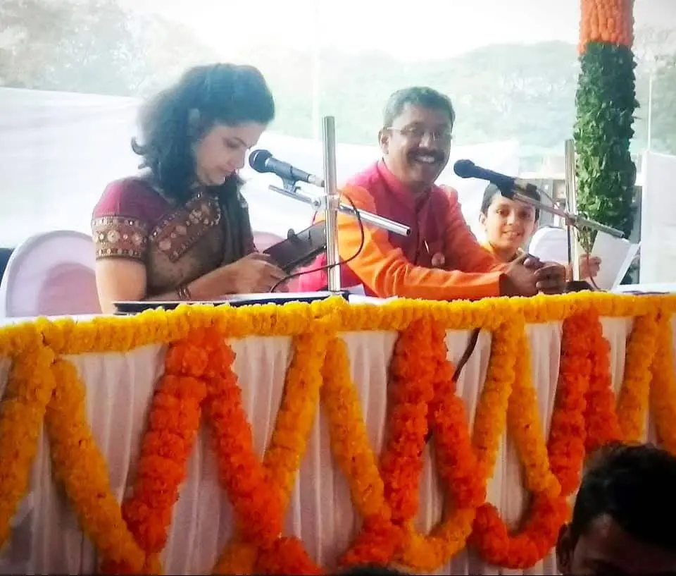 Republic Day parade broadcast compered for Doordarshan at Shivaji Park